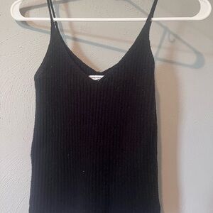 American Eagle Outfitters Black Ribbed Camisole